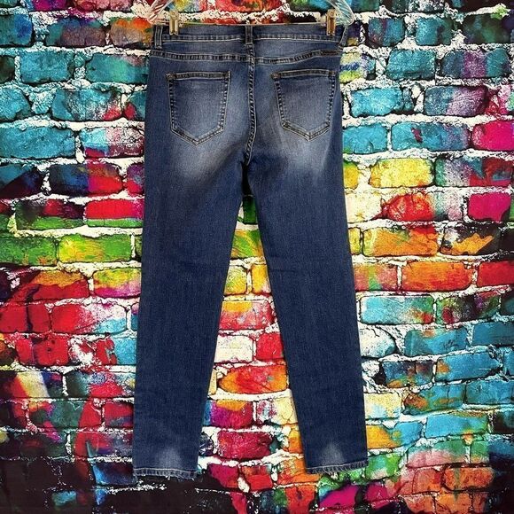 Soho New York Distressed Wash Skinny Denim Boyfriend Jeans Size 6 - Picture 5 of 8